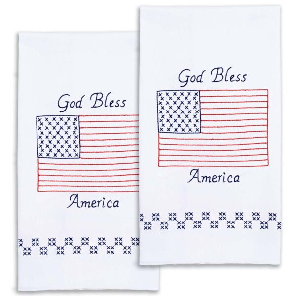 American Flag hand towels