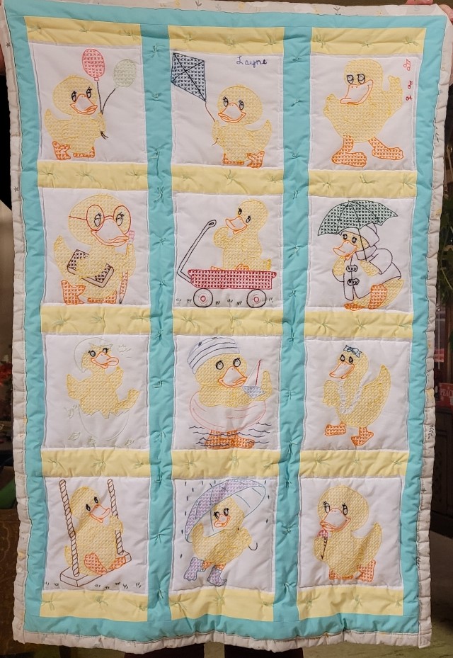 Baby Ducks Nursery Quilt Blocks Jack Dempsey Needle Art