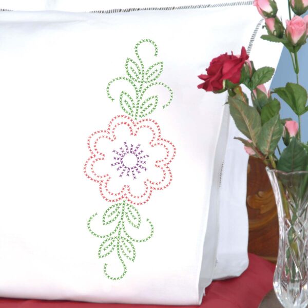 Cross stitch floral design