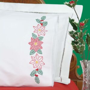 poinsettias pillowcases