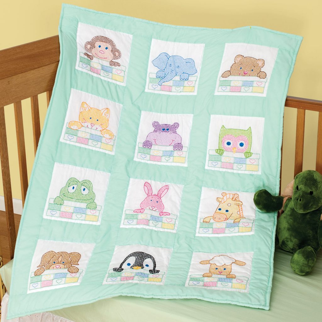 Peek-A-Boo Nursery Quilt Blocks - Jack Dempsey Needle Art