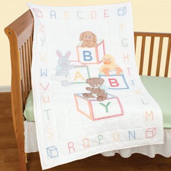 Baby Blocks Crib Quilt Top - Jack Dempsey Needle Art