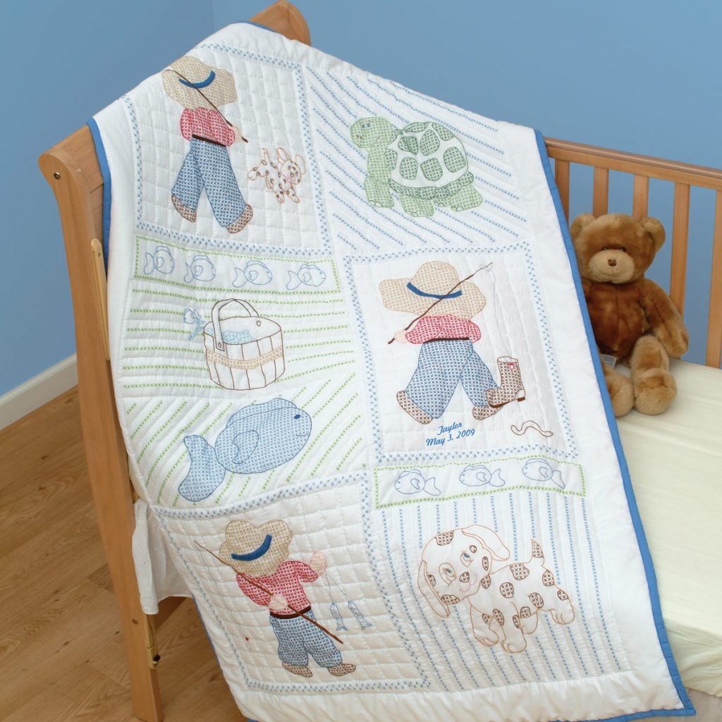 crib quilt boy