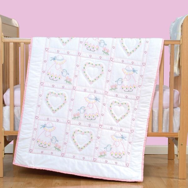 ***Little Girls Crib Quilt Top