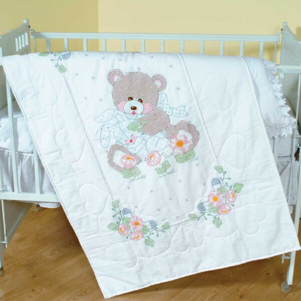 Bear & Bunny Crib Quilt Top