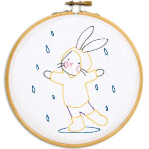 Bunny in the Rain Hoop Kit