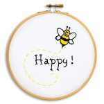 Bee Happy Hoop Kit - Jack Dempsey Needle Art