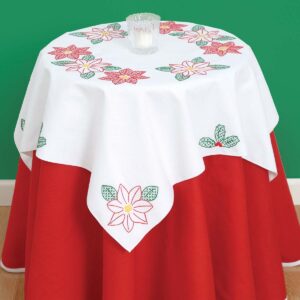 poinsettias table topper