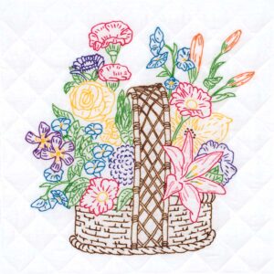 Basket of Flowers Quilt Blocks