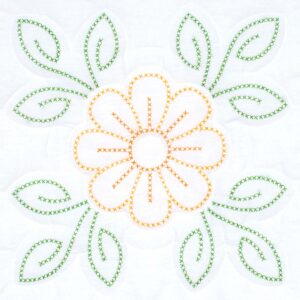 Sunflower quilt block