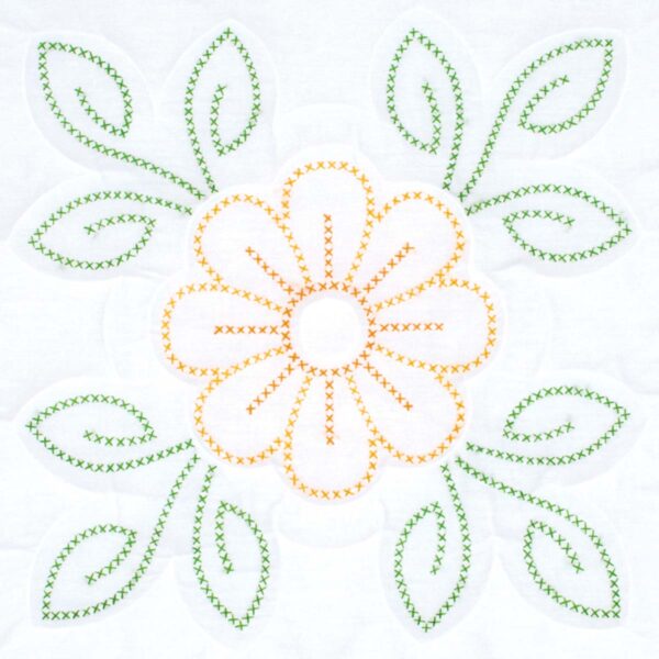 Sunflower quilt block