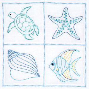 Beach quilt block