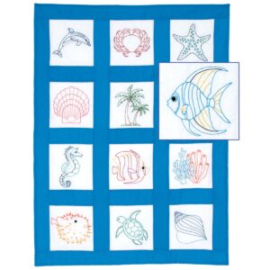 Beach 9 inch quilt blocks