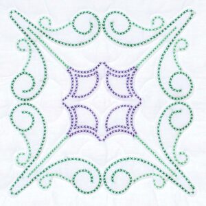 Cross-Stitch Design quilt Block